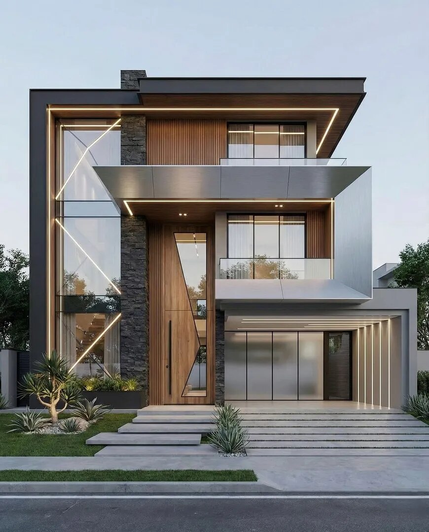 Premium elevation design for villas in Chennai image 1