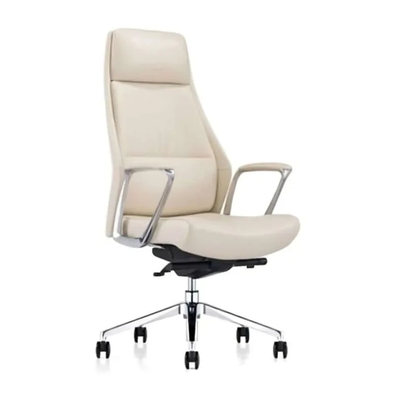Maxon Office Chair in Beige | Ergonomic PU Leather Executive Chair for Office image 1