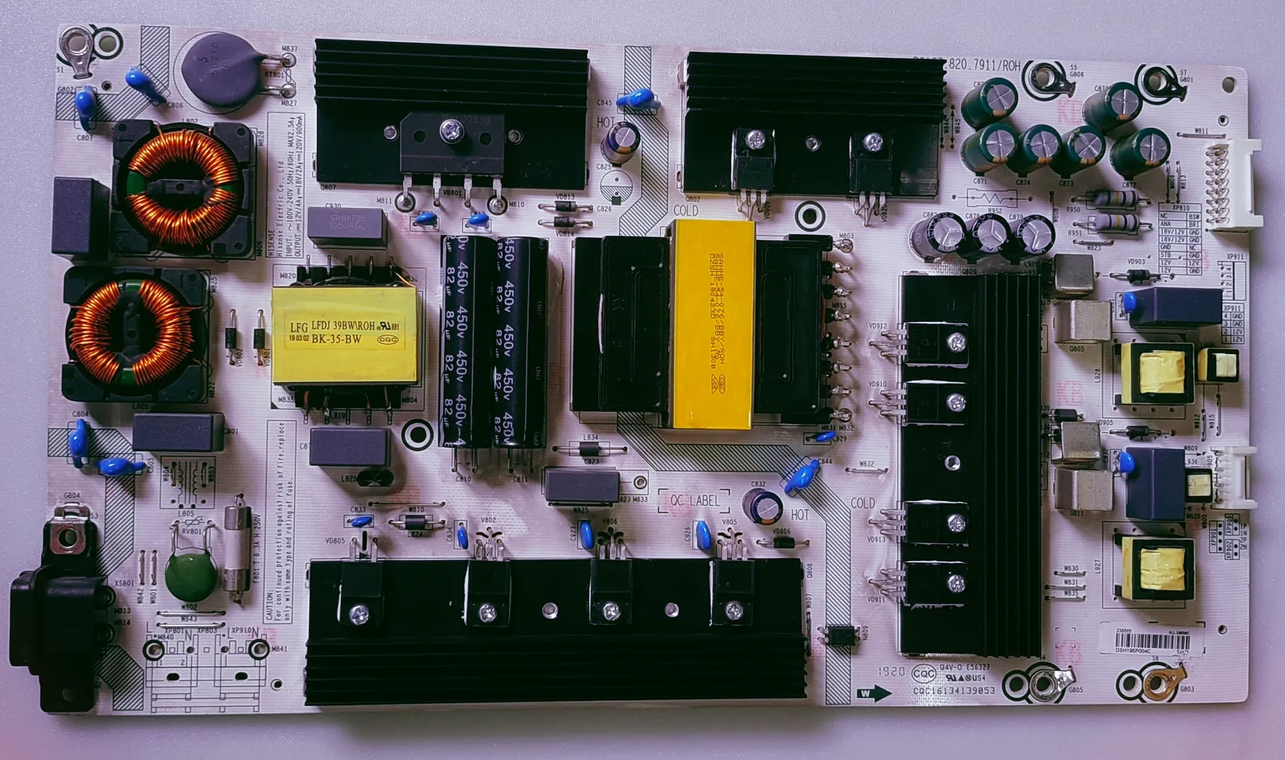 VU 65-OA LED TV POWER SUPPLY BOARD image 1