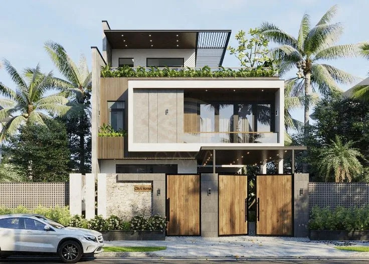 Independent house elevation design Chennai image 1