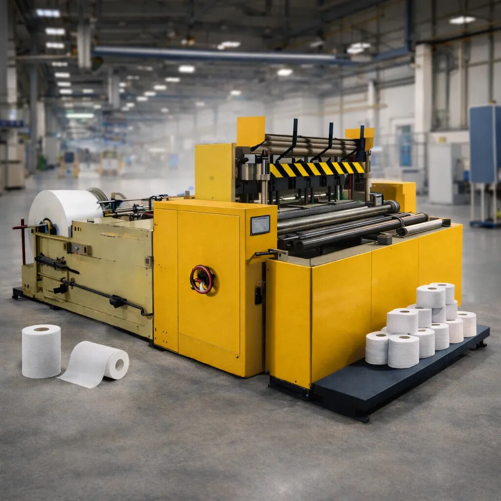 Fully Automatic Toilet Paper Roll and Kitchen Towel Paper Production Machine image 1