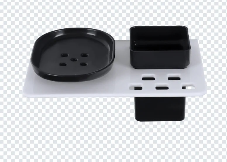 Black 2in1 Soap Dish image 1