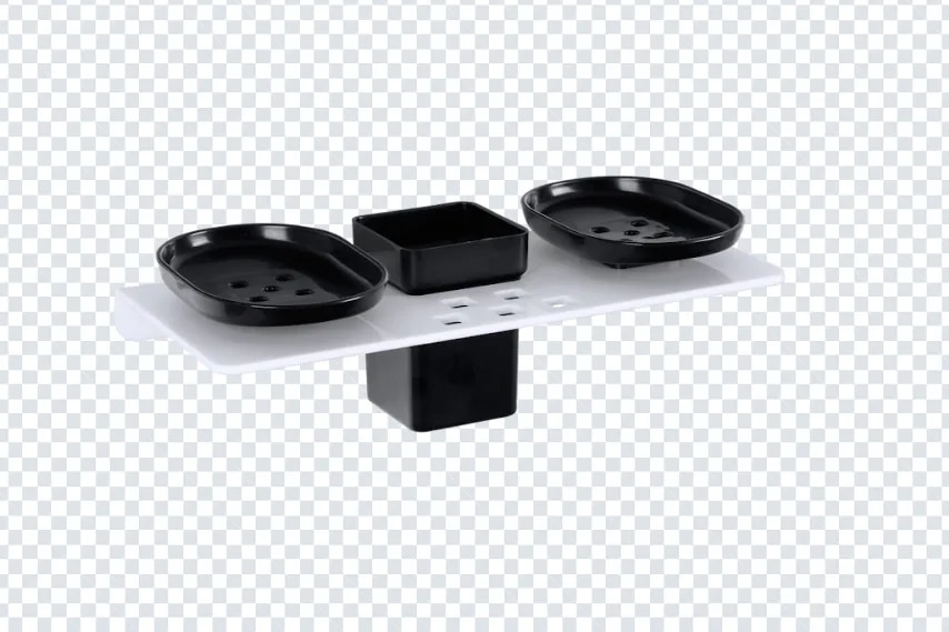 Black 3in1 Soap Dish image 1