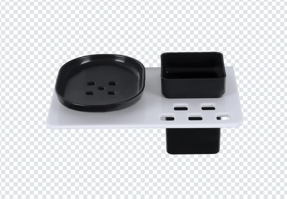 2in1 Black Soap Dish image 1