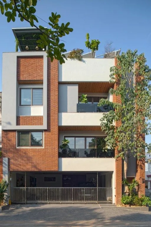 Minimalist elevation architecture in Chennai image 1