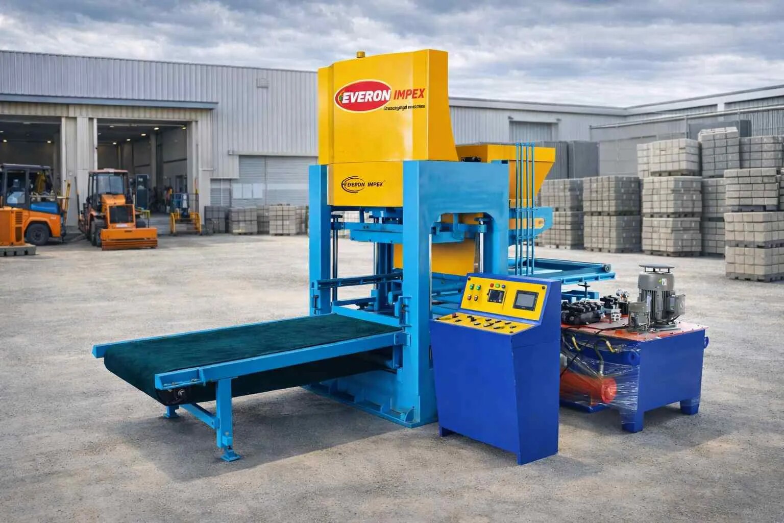 Fully Automatic Fly Ash Brick Making Machine – FB 12B Manufacturers in Coimbatore image 1