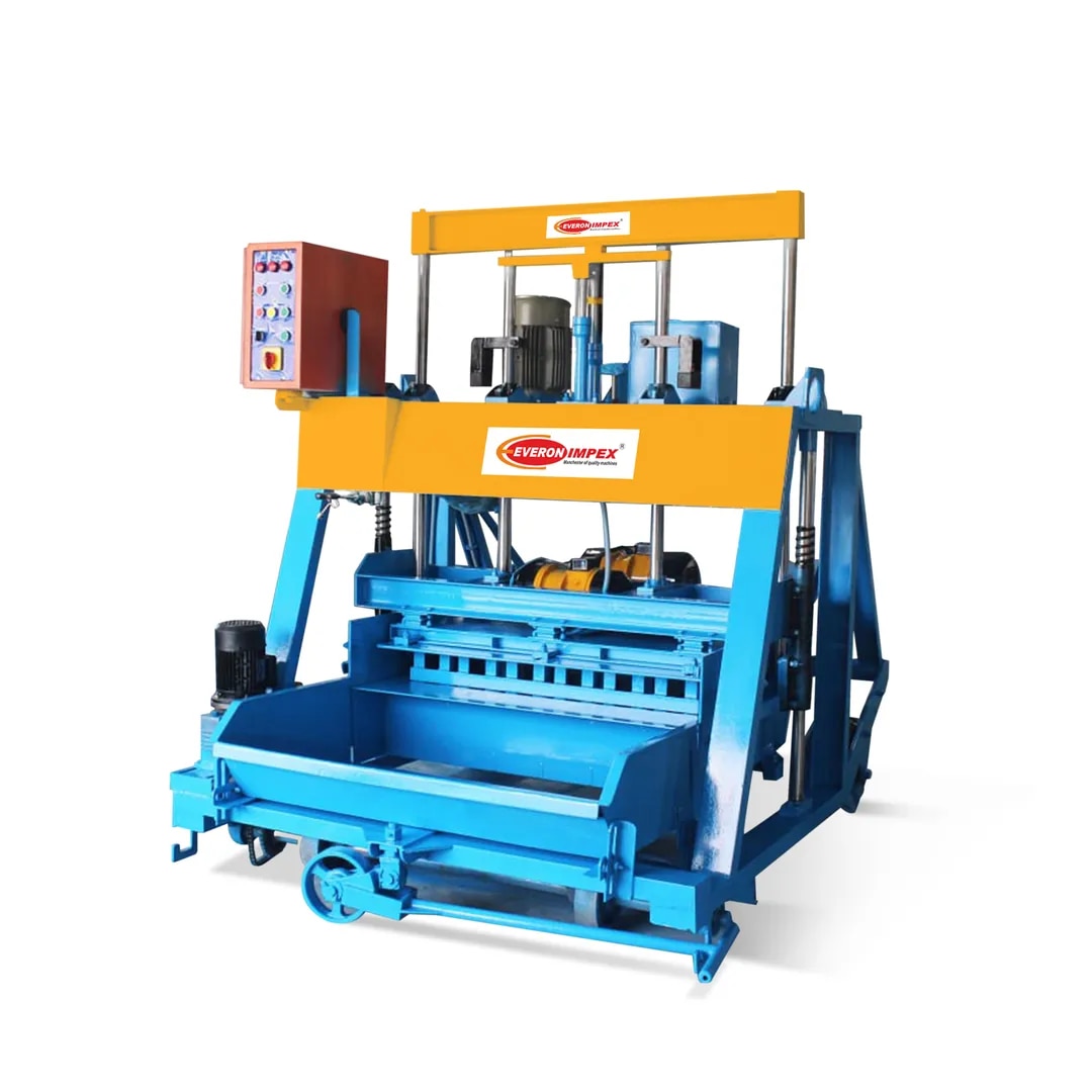 Concrete Brick Making Machine Manufacturers In Coimbatore- 876 Triple Vibrator image 1
