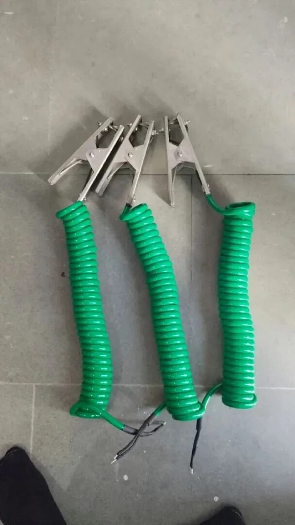 Ss Earthing Clamp With Spiral Cable image 1