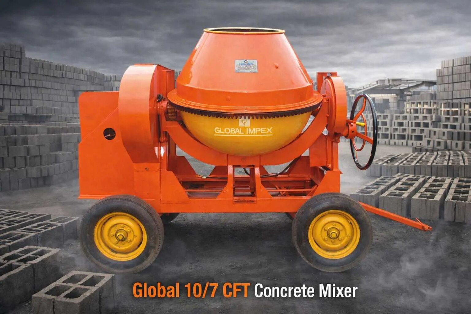 Global 10/7 CFT Concrete Mixer image 1