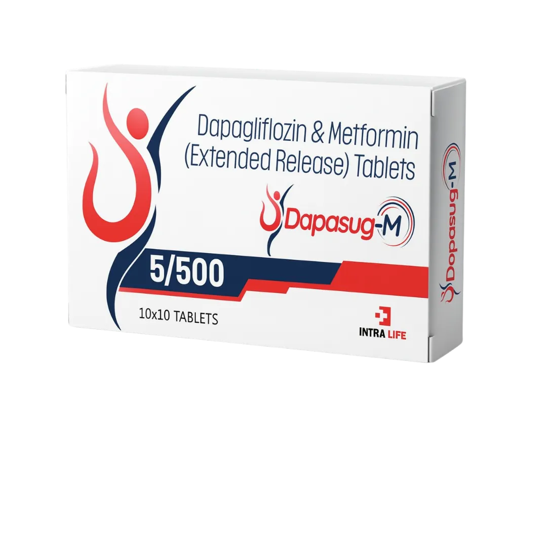 Dapagliflozin 5mg + Metformin 500mg (extended release) | DAPASUG-M 5/500 TABS image 1