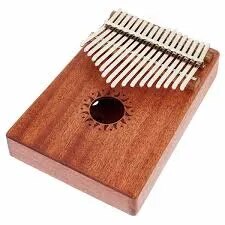 Kalimba Thumb Piano 17 Key Finger Piano Portable Mbria w/Songbook, Tuning Hammer image 1