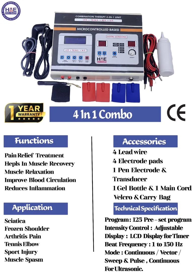 IFT TENS Ultrasound MS Combo 4 in 1 machine image 1