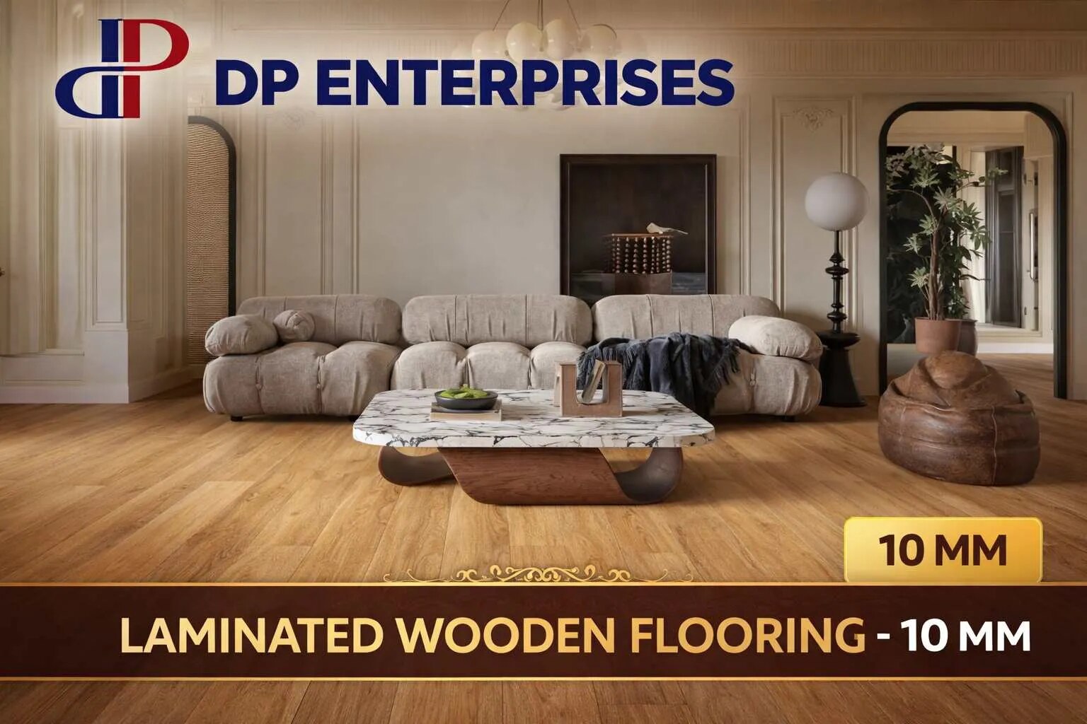 Laminated Wooden Flooring – 10 MM image 1
