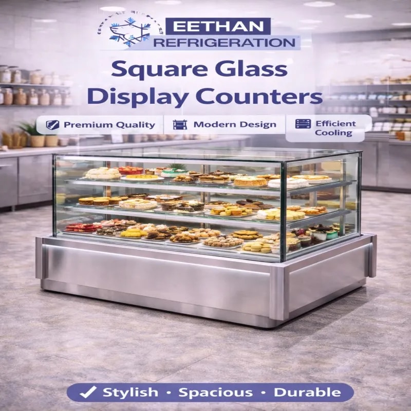 Square Glass Display Counters image 1