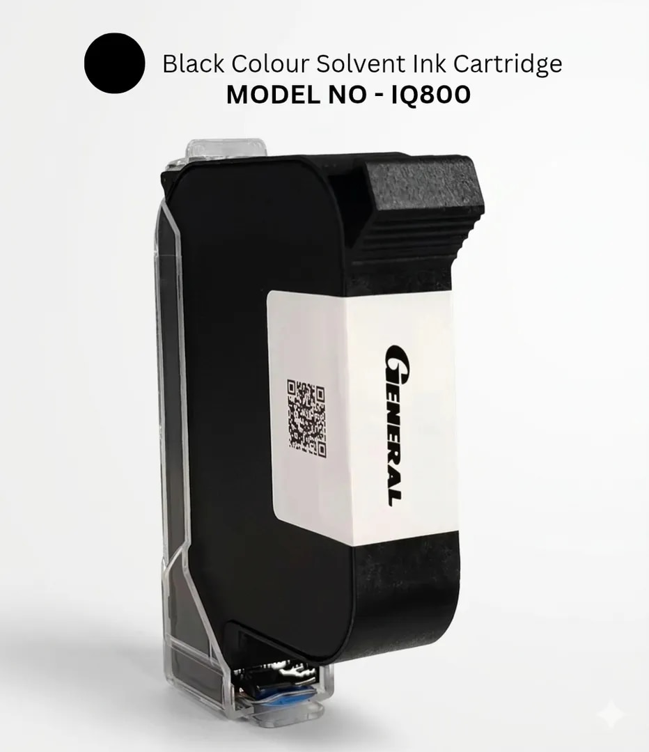 General IQ800 Solvent Ink Cartridge | Quick Dry | 12.7mm TIJ Printer Cartridge | Print Any Surface with 1 Month OnSite Replacement Warranty image 1