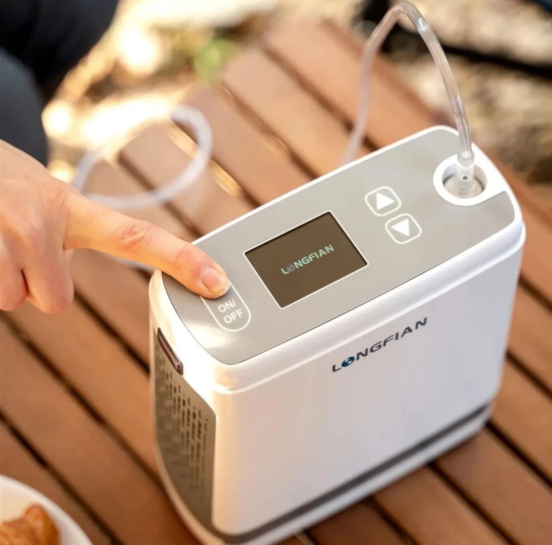 Longfian JAY-1000P battery operated portable oxygen concentrator image 1