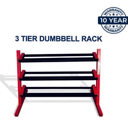 Tri Shelf Dumbbell Rack image 1
