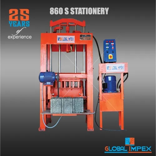 Global 860S Hydraulic Block Making Machine image 1