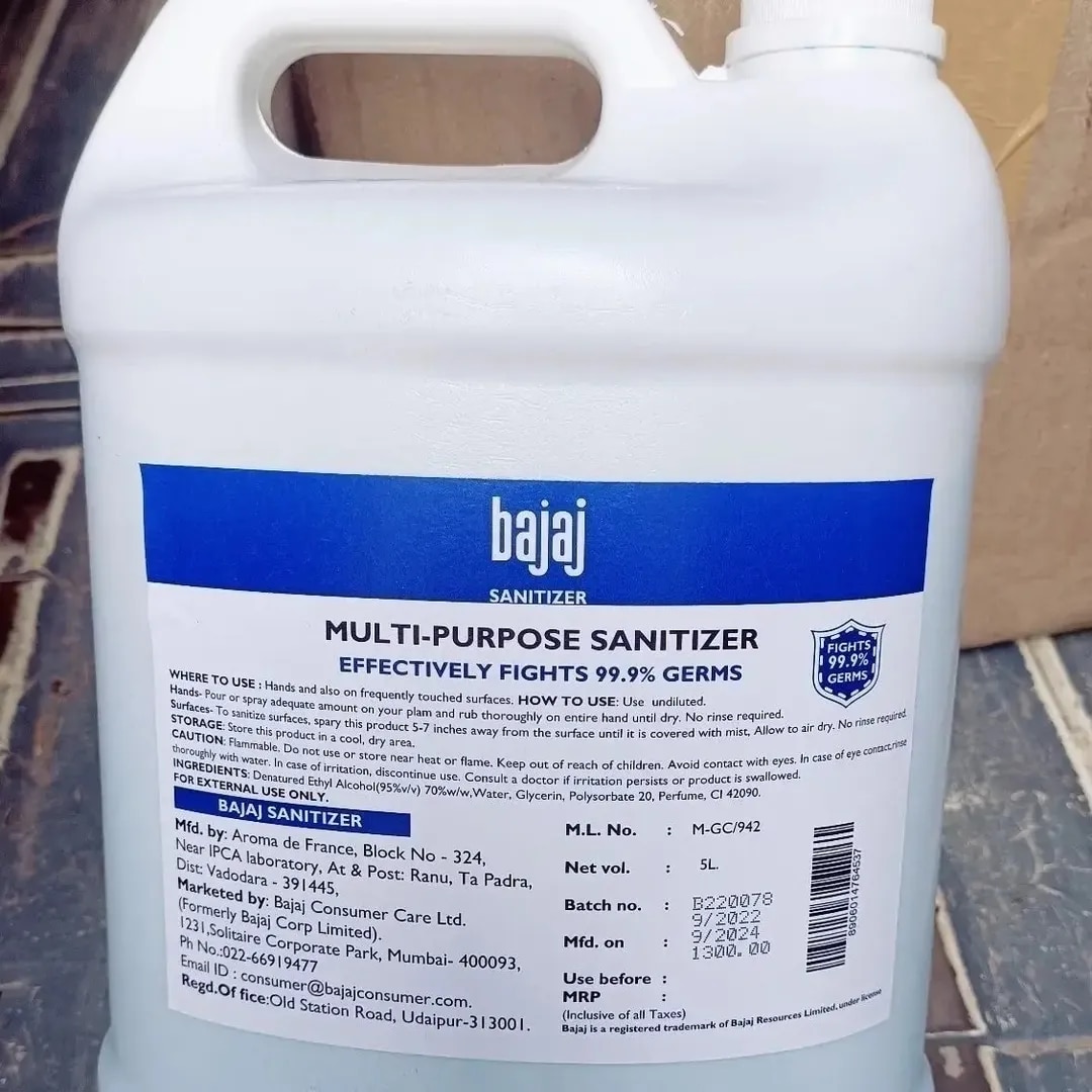 Bajaj 5 Liter Sanitizer image 1