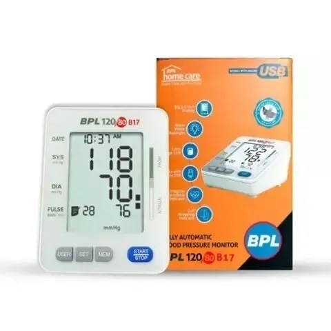 BPL 120/80 B17 Fully Automatic Digital Blood Pressure Monitor (White) image 1