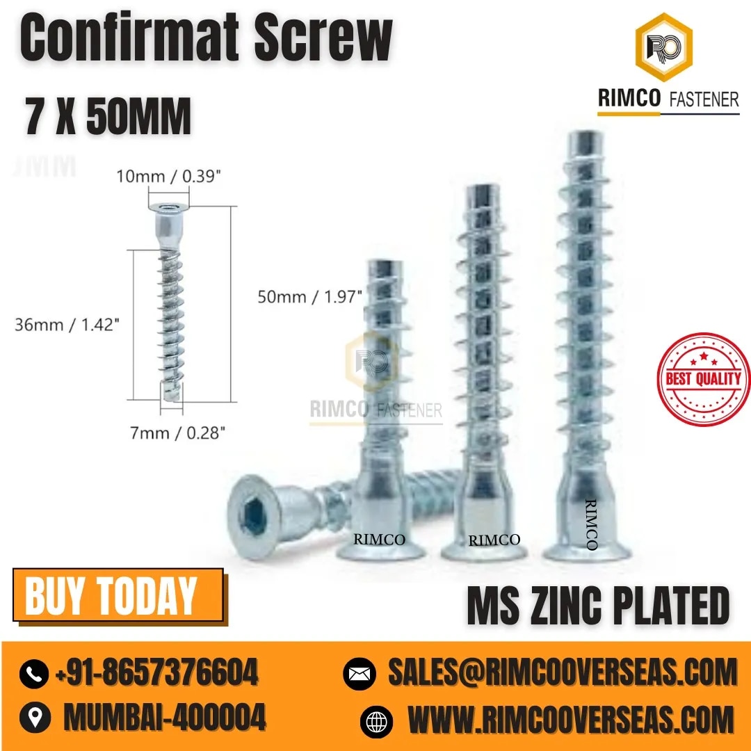 Furniture Confirmat Screw M7 X 50MM image 1
