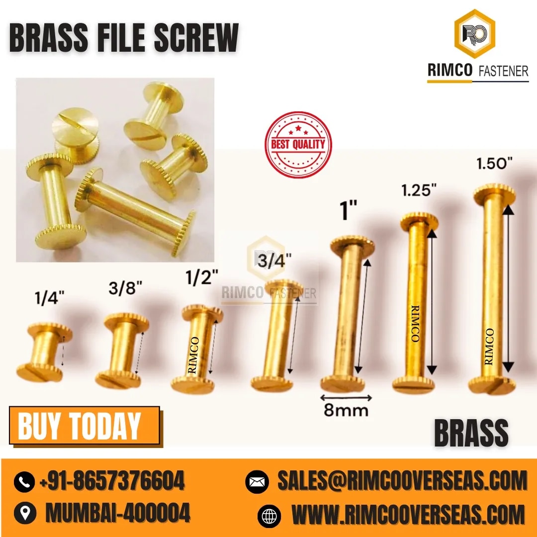BRASS CONECTING SCREW image 1