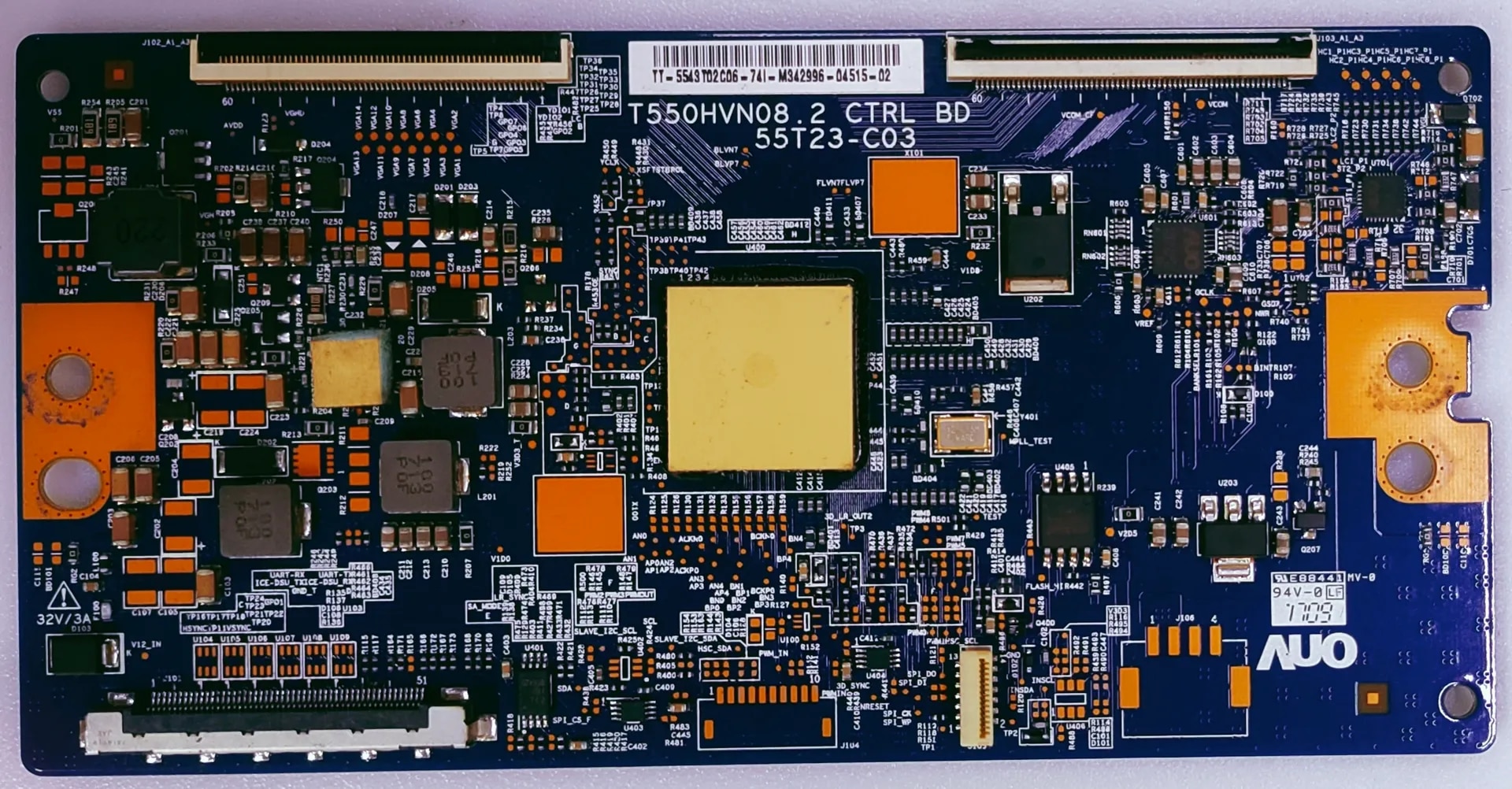 SONY 43W800D LED TV TCON PART NUMBER T550HVN08.2 CTRL BD 55T23-C03 image 1