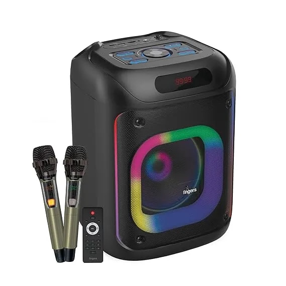 FINGERS 2Mic-ThunderBox Portable Speaker with 2 Wireless Mics image 1