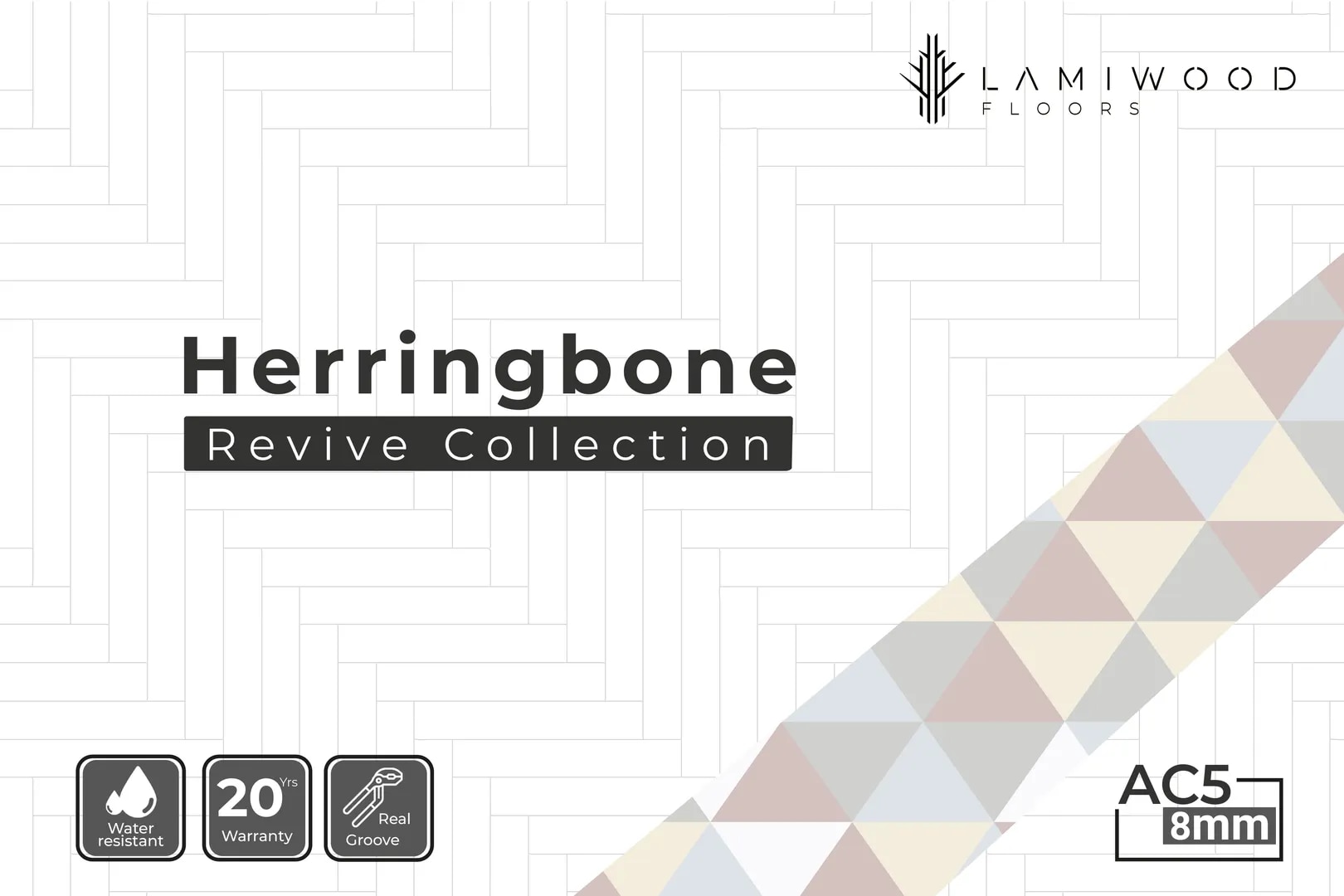 Laminated Flooring Herringbone-Revive Collection image 1