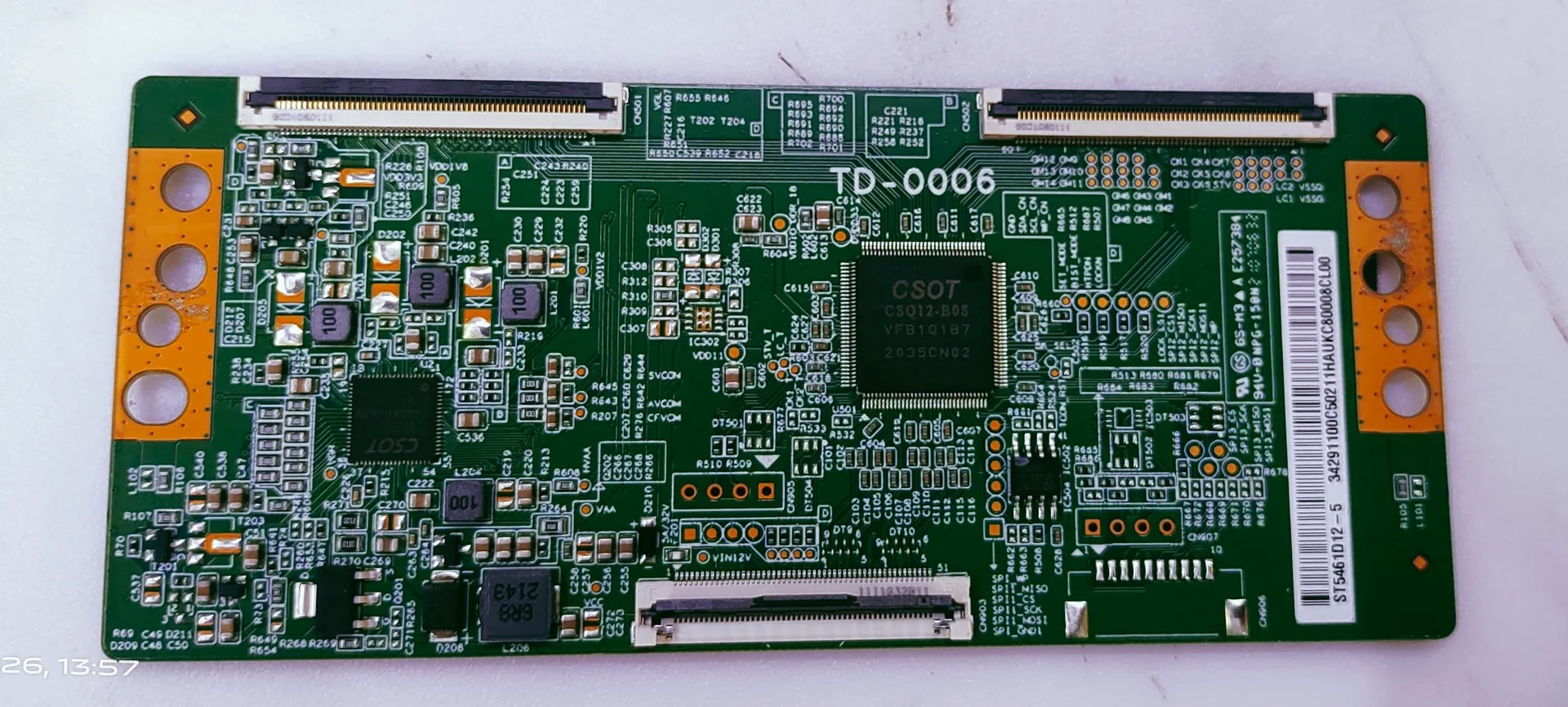 REDMI-L50M6-RA LED TV 4K TCON PART NUMBER CV500U2-T01 image 1