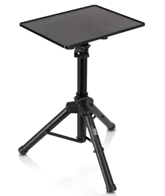Laptop Tripod Height Adjustable, Laptop Floor Stand with Plate & Speaker Tripod image 1