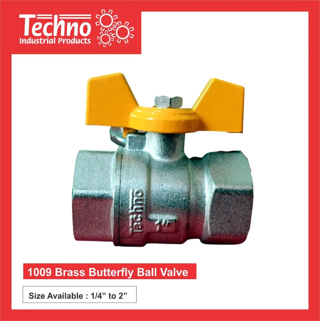 Brass Butterfly Ball Valve 1009 Series image 1