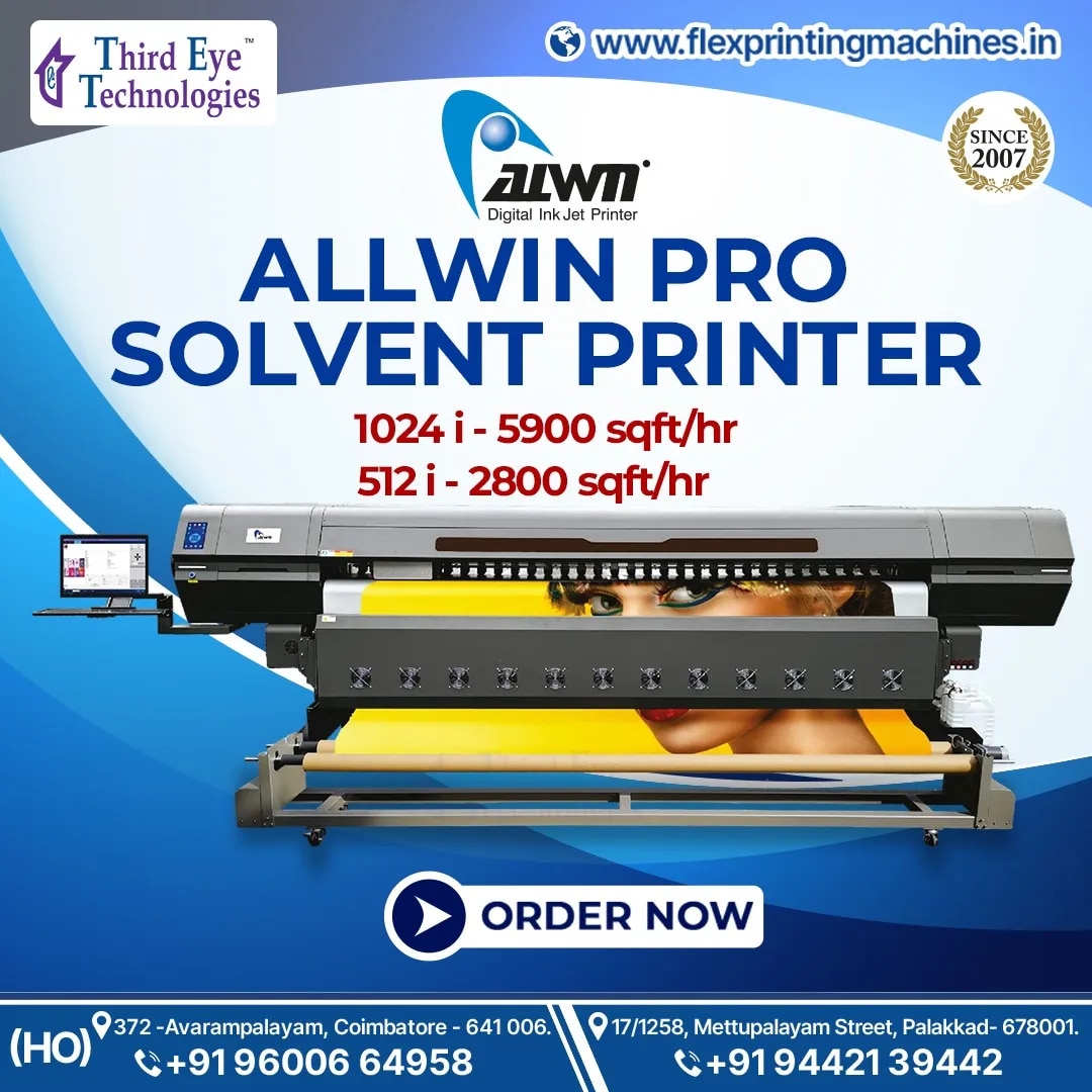 Allwin 1024i Solvent Printing Machine image 1