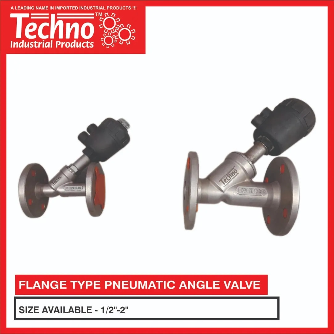 Flange Y Type Pneumatic Angle Valve image 1