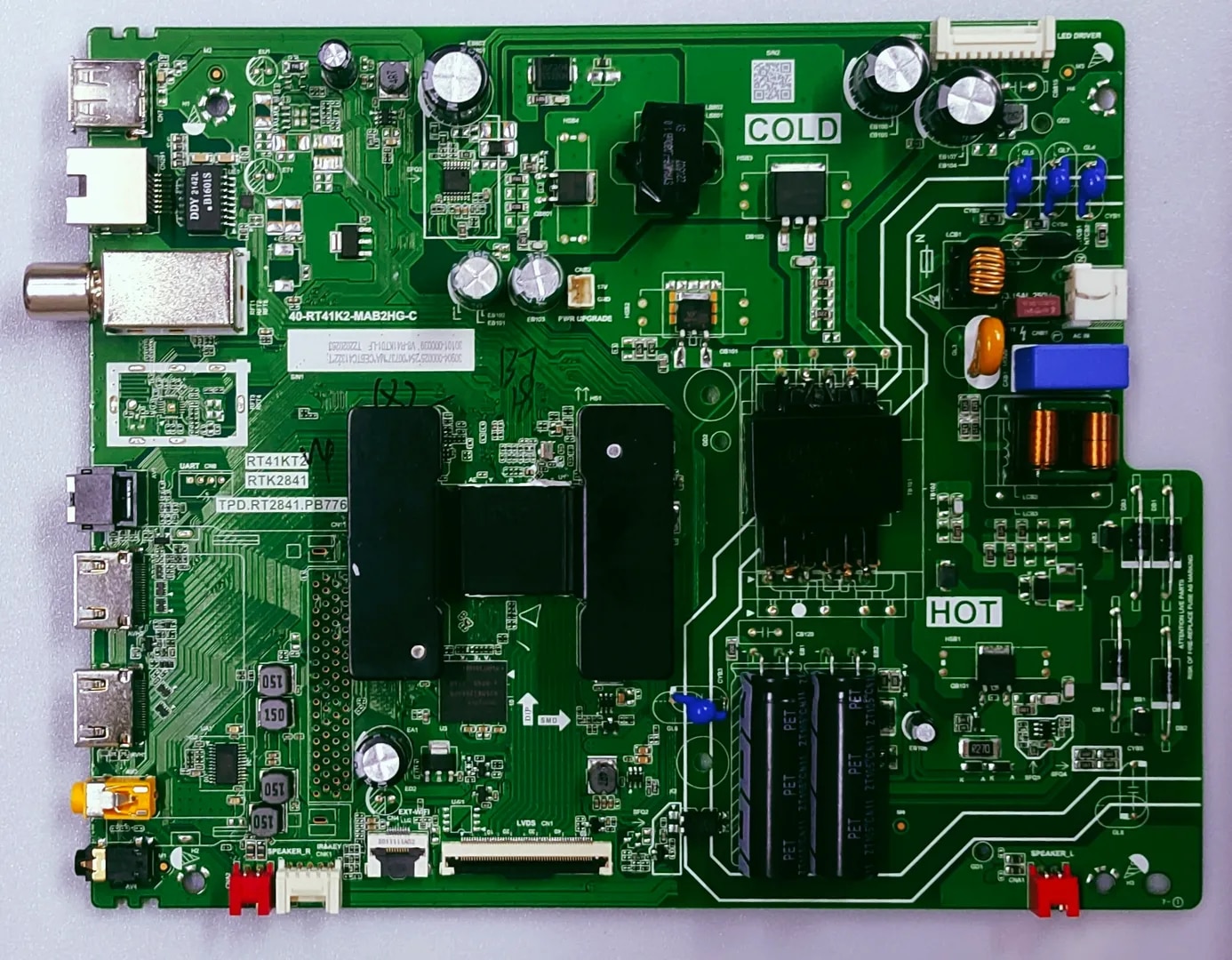TCL 43S5200 LED TV NEW MOTHER BOARD PART NO. TPD.RT2841.PB776 RT41KT2 RTK2841 image 1