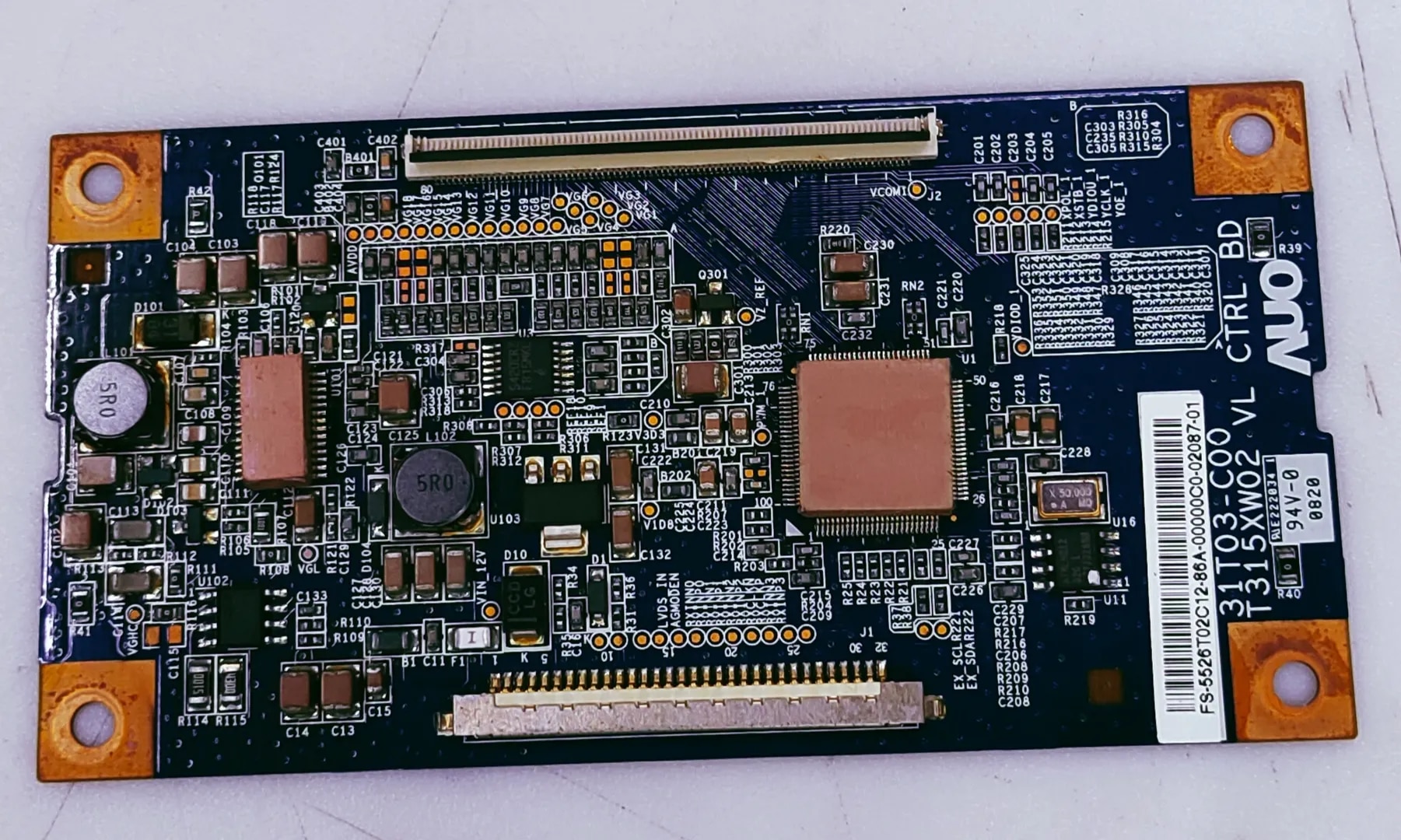 AUO TCON 31T03-C00 T315XW02 VL CTRL BD LED TV HFD PART NO.FS-5526T02C12 image 1
