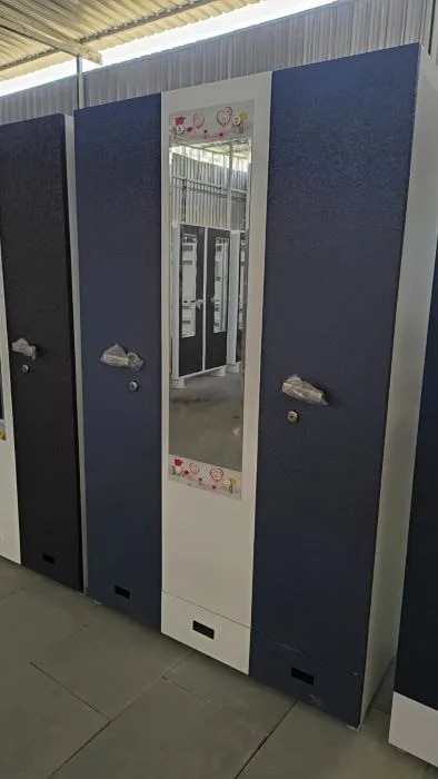 78x47x20 3 Door Steel Cupboard image 1