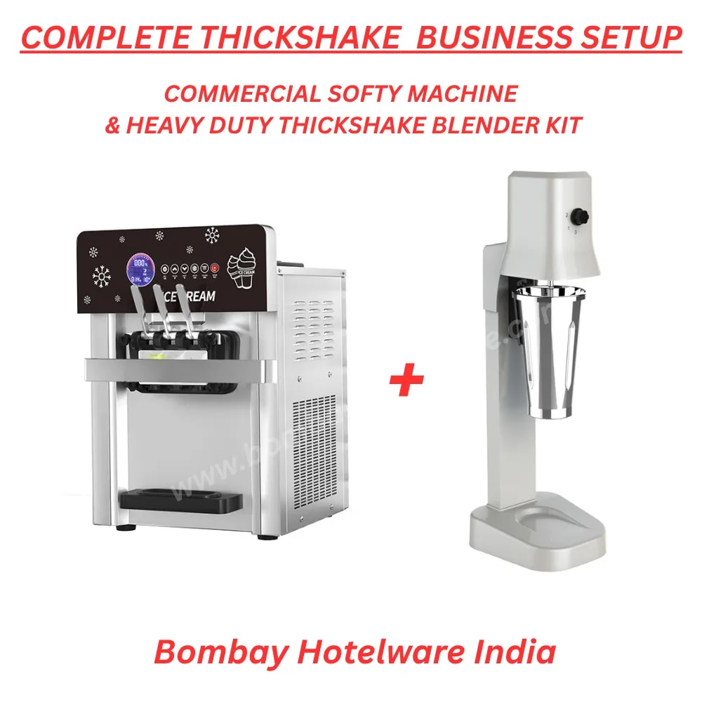 Softy Machine with Thickshake Mixer Combo 2 - 3 Flavor Softy Station image 1
