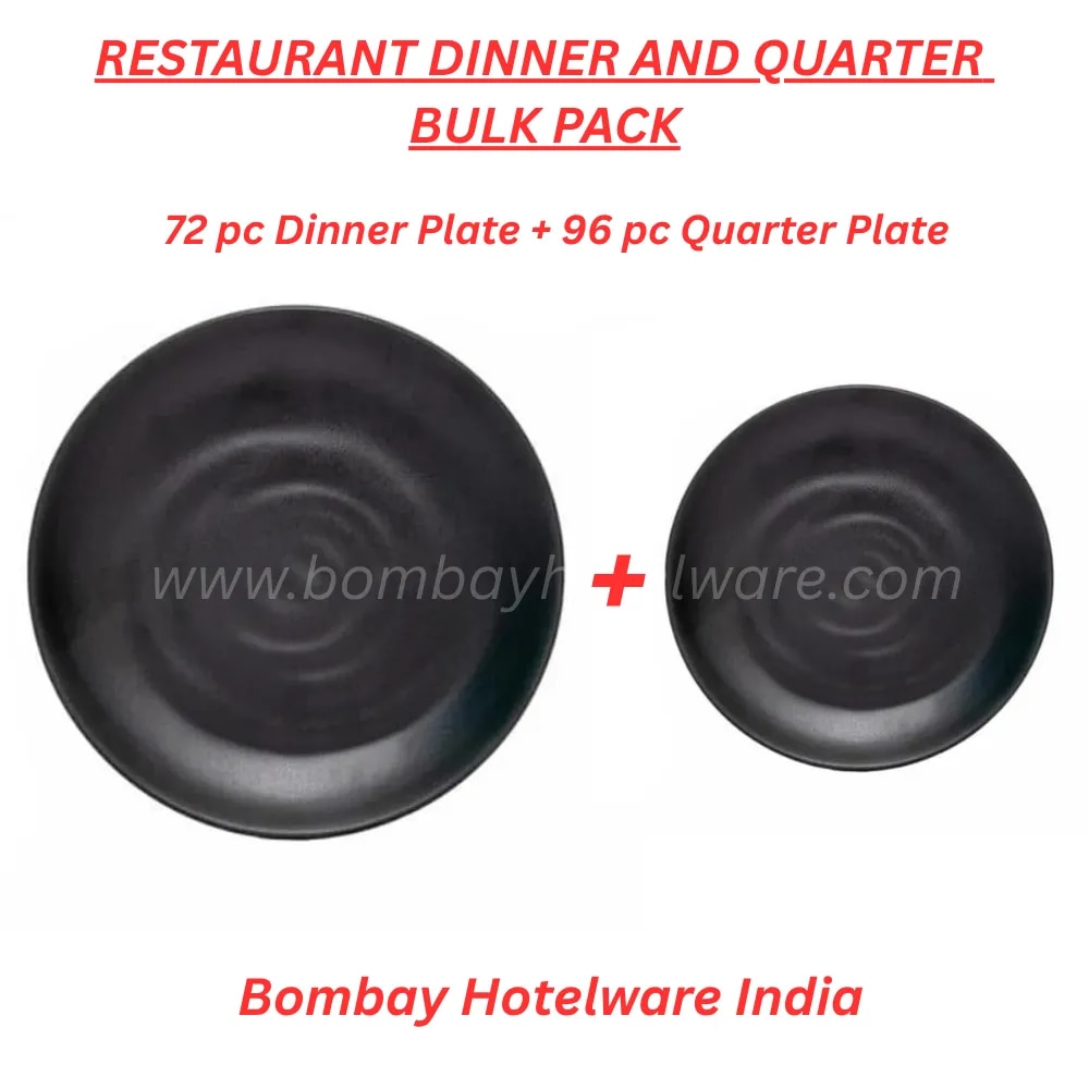 The Full-Service Dining Pro-Kit (72 Dinner + 96 Quarter Plates) - Commercial Bulk Pack image 1