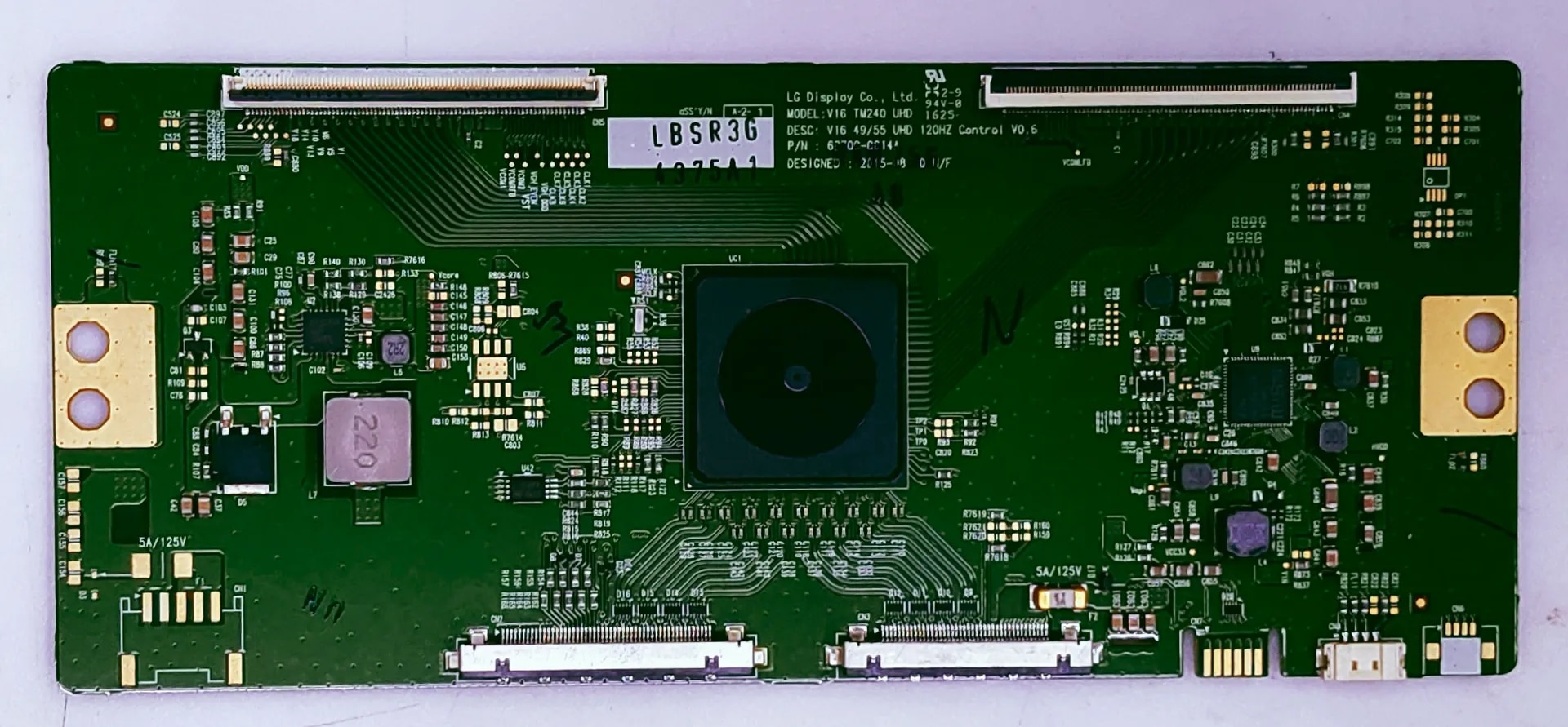 LG 49UH770T Led 4k T-con No. V16, TM240 UHD, (DESC.V16, 49/55 UHD, P/N.(DESI GNED:2015-08-30 image 1