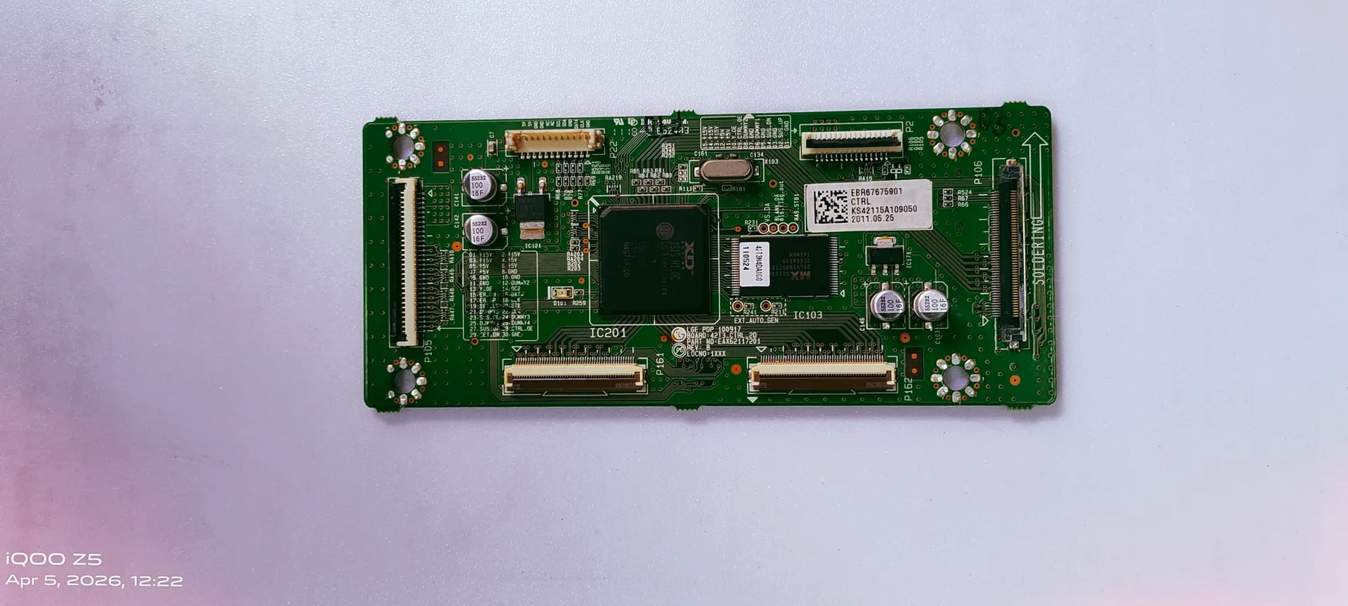 LG Plazma 42PT350R Logic baord Part No. EBR67675901 CTRL image 1