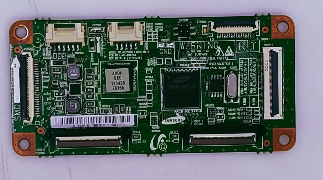 Samsung Plazma PS43D450 A2 Logic Board Part No.JL 793G A1 180 OUF- GA1 image 1