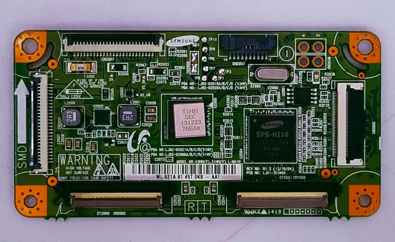 Samsung Plazma PAS1H4900AR Logic Barod Part No. WL 021A A1 45T OKS- AA1 image 1