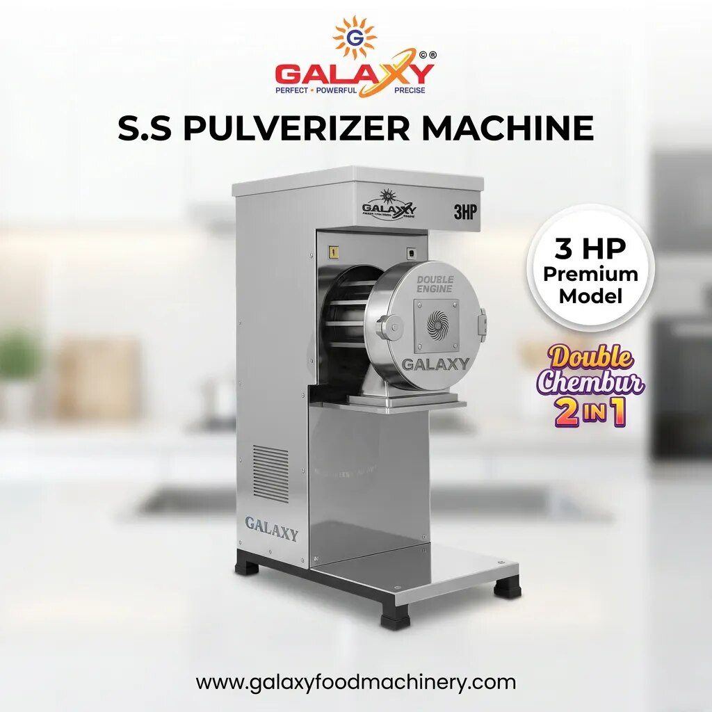 3HP S.S Fully Automatic Double Chamber Pulverizer image 1