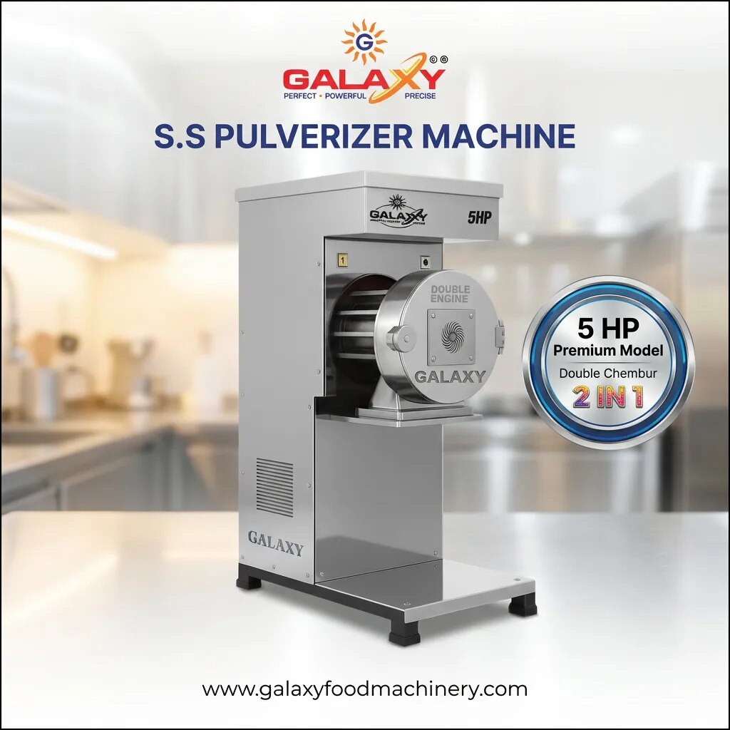 5HP S.S Double Chamber Pulverizer Semi Automatic image 1