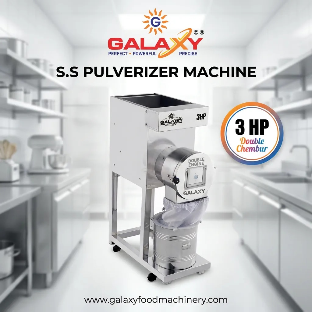 3HP S.S Double Chamber Pulverizer Semi Automatic image 1
