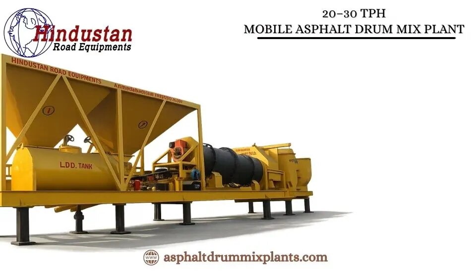 20-30 TPH MOBILE ASPHALT DRUM MIX PLANT image 1