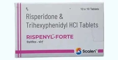 Rispenyl-Forte Tablets | Risperidone & Trihexyphenidyl HCl Tablets in Nagpur, Wardha, Chandrapur, Go image 1