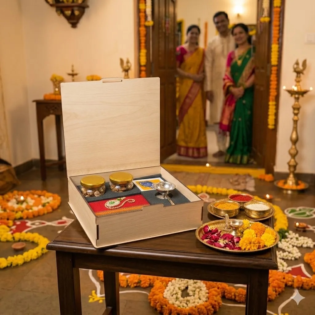 Graha Pravesh Gifting Flap Box image 1