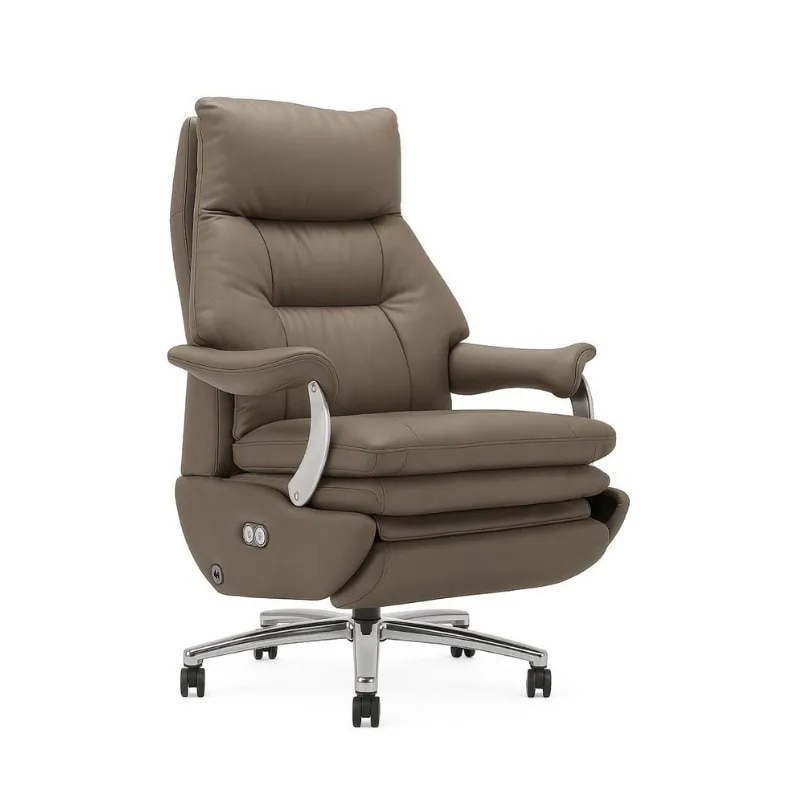 Premium Leather Executive Recliner Chair in Delhi NCR | Luxury Office Chair – Aadinath Furniture image 1
